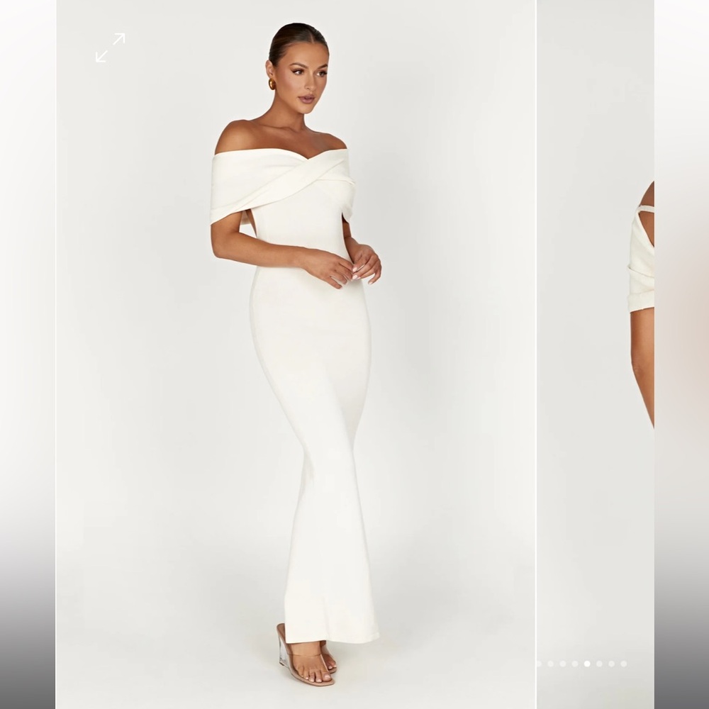 Meshki Cream Maxi Dress